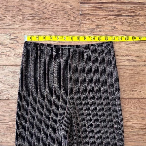 Reformation Womens Alix Pant Retro Flared Leg Small Black Rose Gold 90s Style - Picture 6 of 12